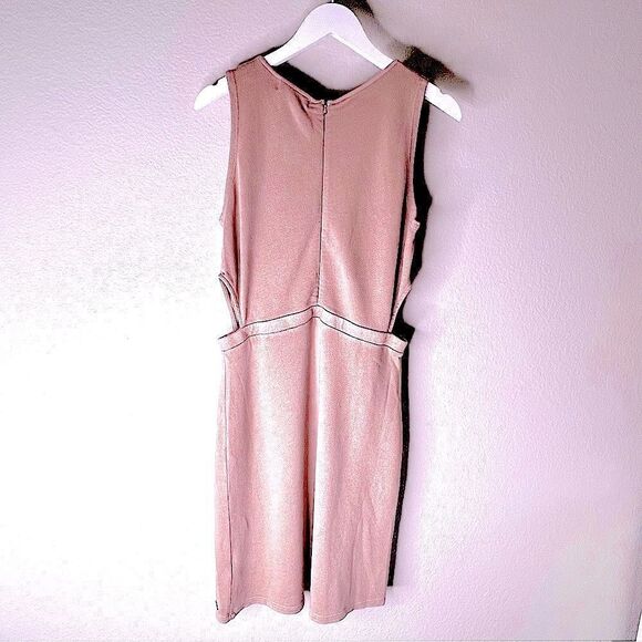 Anthropologie casual cotton sleeveless Barcelona Dress beige/taupe medium NWT - Picture 4 of 16